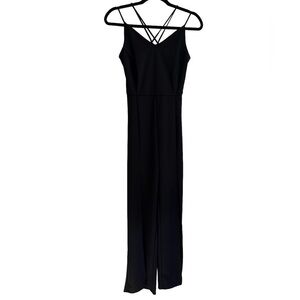 Jemma Split Leg Pant Suit- Black/ Size Medium